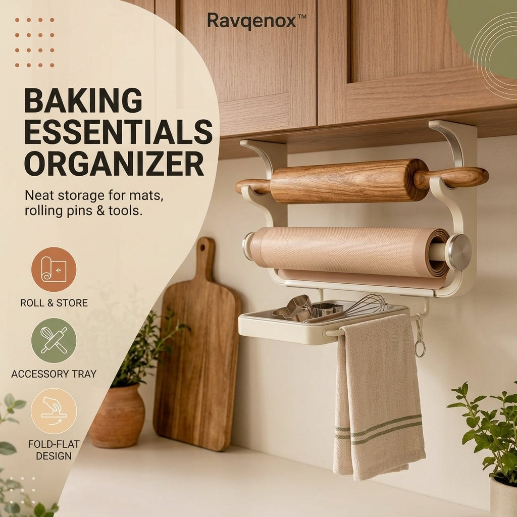 Ravqenox™ Pastry Mat Roll-Up Storage Station